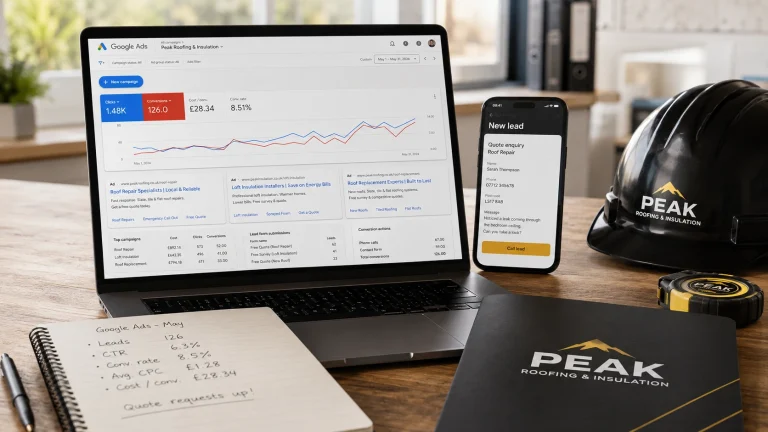 Google Ads for Roofers and Insulation Installers: Fast Leads That Convert
