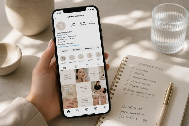 Instagram Marketing for Aesthetic Clinics: Getting Booked Out Without Breaking the Rules