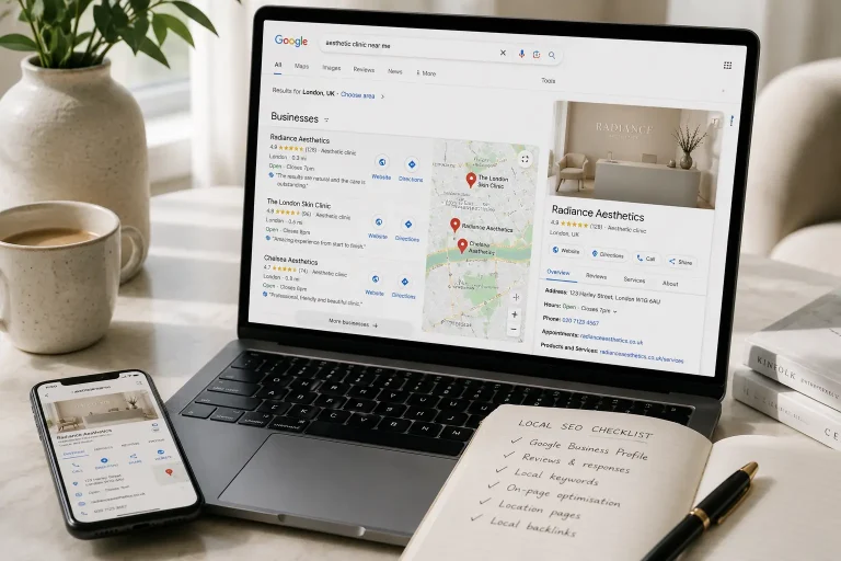Local SEO for Aesthetic Clinics: How UK Clinics Rank for Near Me Searches